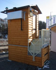 階段が収納できます。